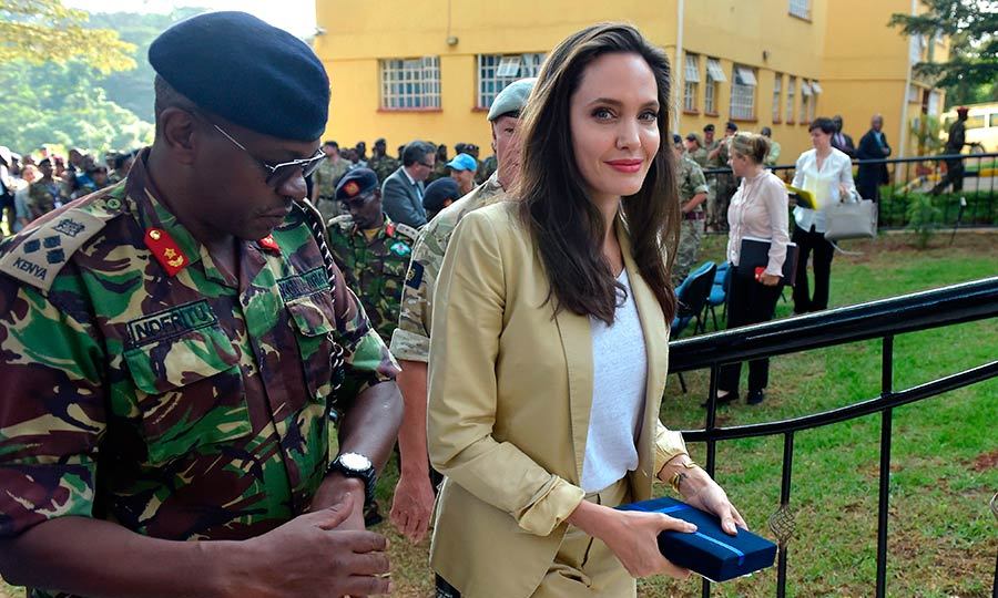 Jolie On A Visit To Kenya